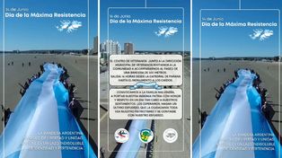 El desfile y despliegue de la bandera se hará frente a la Catedral de Paraná a partir de las 16 para trasladarla hasta el monumento de Malvinas, en el Parque Urquiza