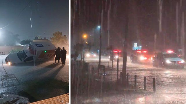 Imágenes del temporal ocurrido en la ciudad de Vera