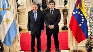 Edmundo González Urrutia se reunió con Javier Milei en el marco de la puja del Gobierno argentino con Nicolás Maduro por la detención del gendarme Nahuel Gallo