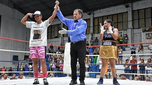 La boxeadora concordiense se impuso al cabo de los ocho rounds en Concordia.