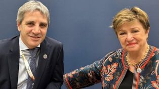 El ministro de Economía, Luis Caputo, y la &nbsp;directora gerenta del FMI, Kirstalina Georgieva, se han reunido en varias oportunidades.