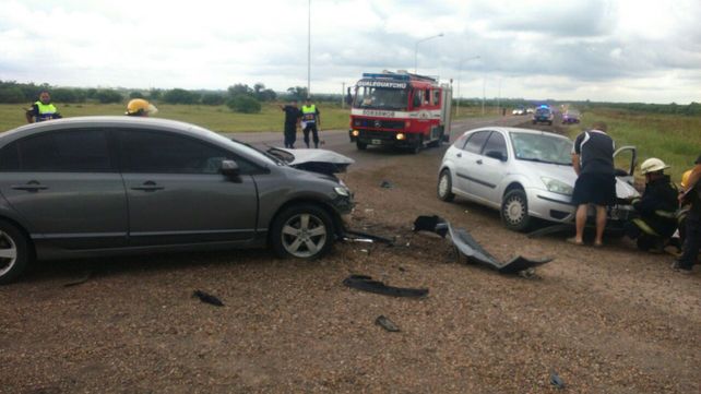 Fuerte choque dejó cuatro personas heridas en Gualeguaychú