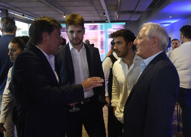 Jorge y Franco Giorgi junto a Gustavo y Vito Scaglione.