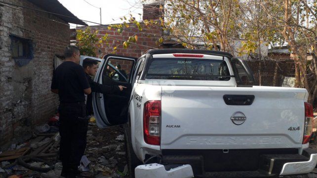 Recuperaron una de las camionetas robadas el jueves en el depósito de Aucam