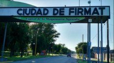 El ingreso a la ciudad de Firmat. El ingreso a la ciudad de Firmat.