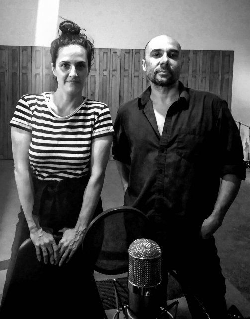 Julieta Díaz y el cantautor uruguayo Diego Presa grabaron "El revés de la sombra".
