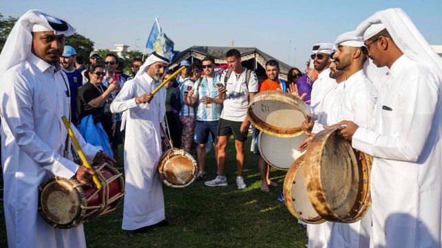 La previa de los argentinos en Doha fue al estilo qatarí.