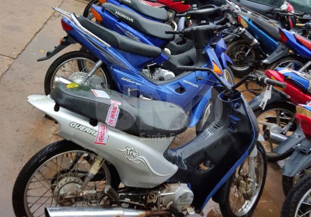 Secuestraron 12 motos robadas y detuvieron a cinco delincuentes