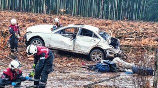 El accidente sucedió en Liebig.