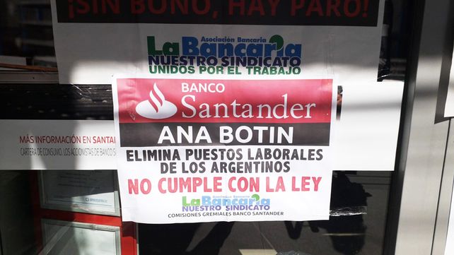 La Bancaria retiene actividades este jueves en protesta contra el cierre de sucursales