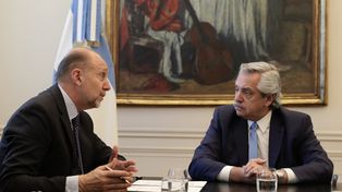 En Casa Rosada, Perotti dijo tener expectativa por el pago de la deuda por coparticipación