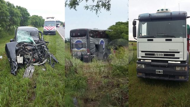 Arranque de fin de semana largo con un choque en cadena en las rutas santafesinas