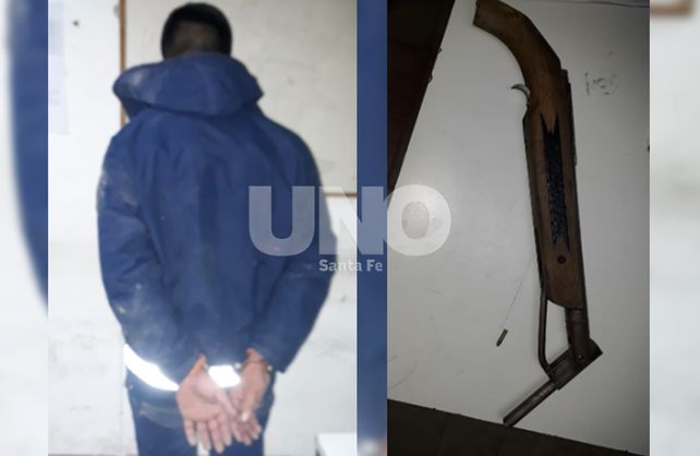 Santo Tomé: cayó preso con un arma modificada para disparar balas calibre 22