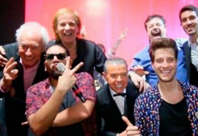 Oyarbide bailó al ritmo de los Wachiturros con el Bambino Veira, Cóppola y Caruso