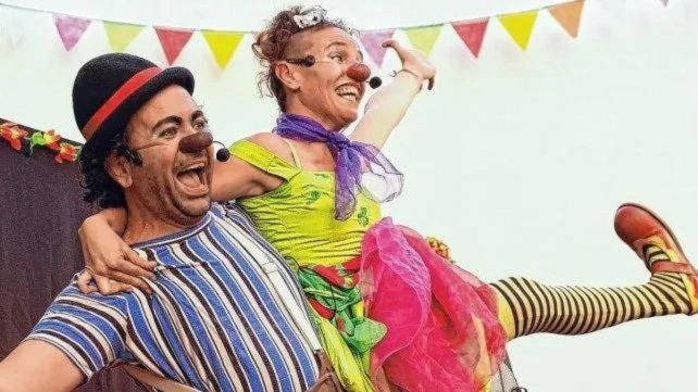 &nbsp;Paula Righelato y Ezequiel Caridad en una obra