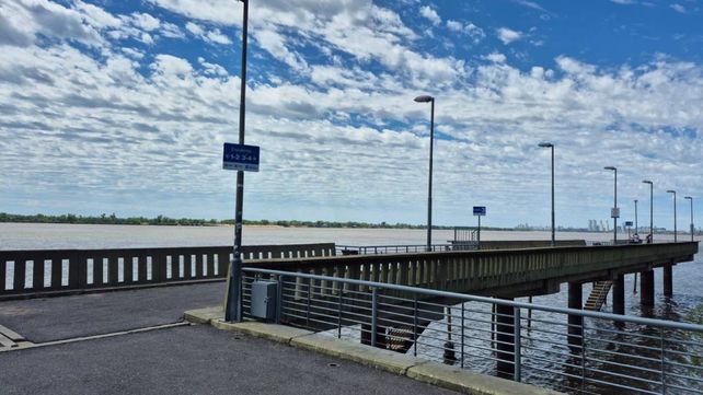El muelle renovado en el extremo norte de Rosario