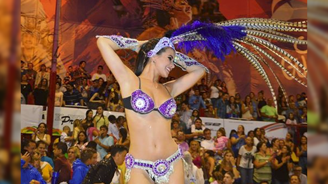 Daiana Arlettaz se lució en el Carnaval de Gualeguay