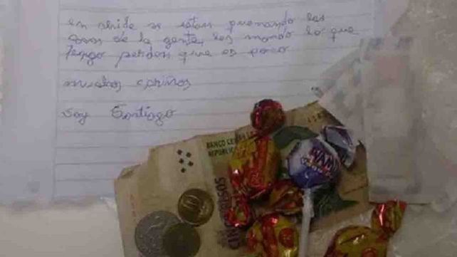 Un niño mendocino decidió donar sus ahorros a los damnificados por los incendios en Chile