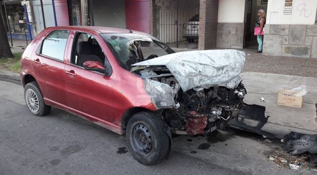 Los autos protagonistas del accidente.
