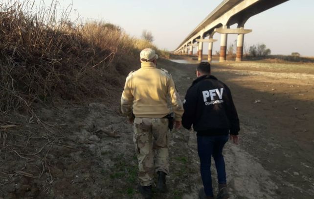 Policia de Entre Ríos patrullaba la zona.