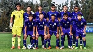 Díaz atajó de entrada en la goleada de Argentina Sub 17 sobre Uzbekistán