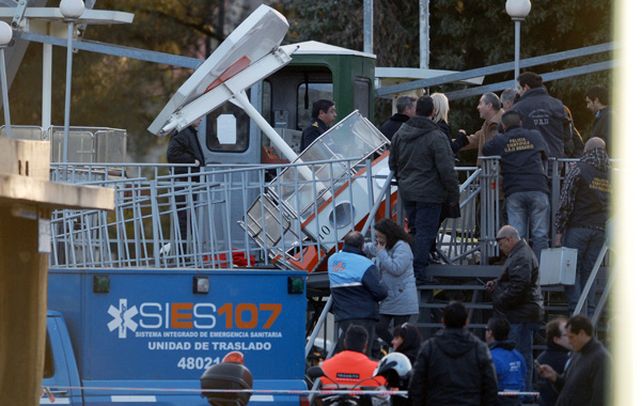 Inmenso dolor. El peritaje arrojó que la góndola se cayó por falta de mantenimiento y fallas del diseño