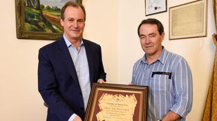 Bordet hizo un reconocimiento al Gurí Martínez