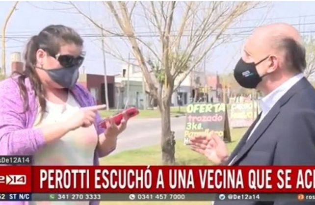 Fuerte reclamo de una vecina: Perotti escuchó la queja y Jatón miró para otro lado y se fue