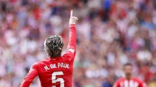 Pecho y derechazo al ángulo: un golazo de De Paul le dio la victoria al Atlético de Madrid