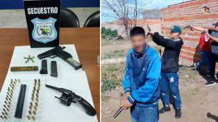 Las armas secuestradas a los detenidos