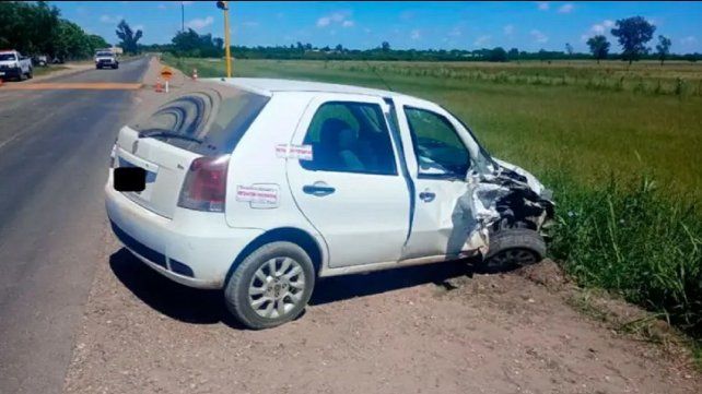 Un Fiat Palio chocó contra una Chevrolet S10 en Urdinarrain.&nbsp;