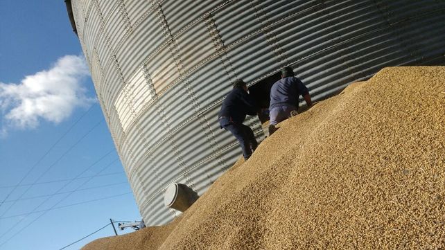 Bomberos Voluntarios Villaguay controlaron incendio en silos con 100 toneladas de soja