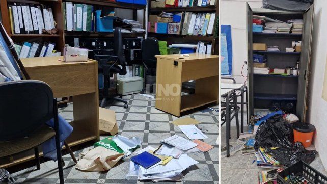 Los destrozos y vandalización por parte de los delincuente en la escuela en el sur de la ciudad