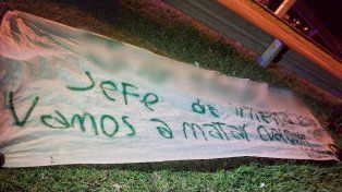 Un nuevo mensaje y amenaza apareció en Rosario.