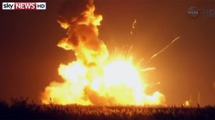 Un cohete de la Nasa explotó seis segundos después del lanzamiento