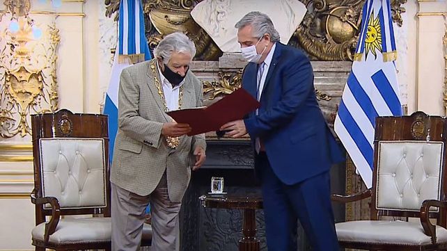José Pepe Mujica y Alberto Fernández