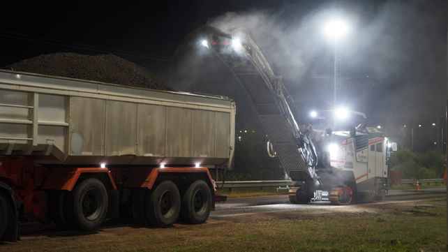 Repavimentan el puente del río Salado en la autopista y habrá reducción de calzada durante una semana