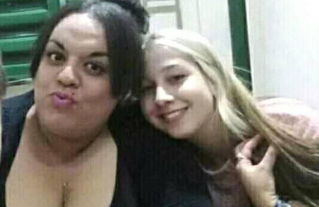 Nahir junto a su amiga y compañera Keila.&nbsp;