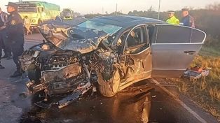 El auto del exfuncionario entrerriano que manejaba borracho y chocó contra otro vehículo cuyos cuatro ocupantes murieron.