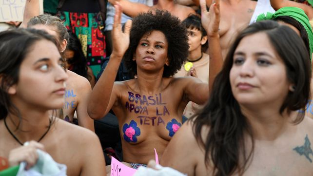 La manifestación en Buenos Aires.