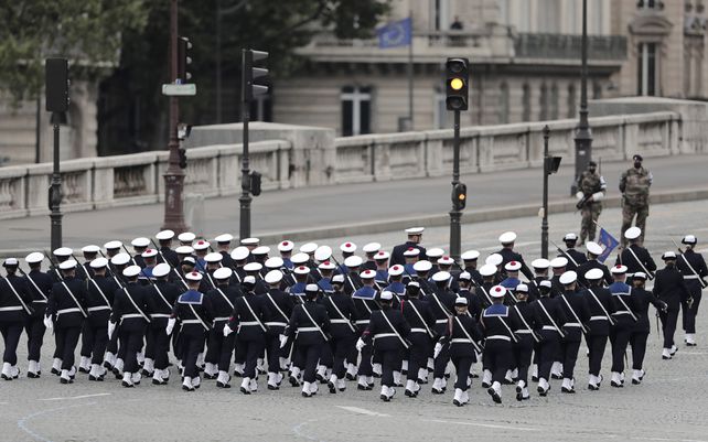 Las imágenes del desfile en Francia por el Día de la Independencia
