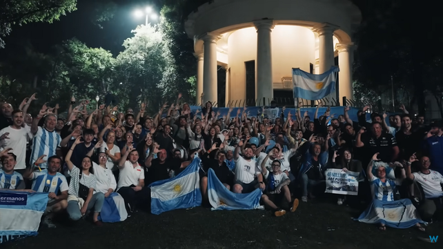 Cientos de hinchas argentinos se reunieron en Sao Paulo para hacer un 
