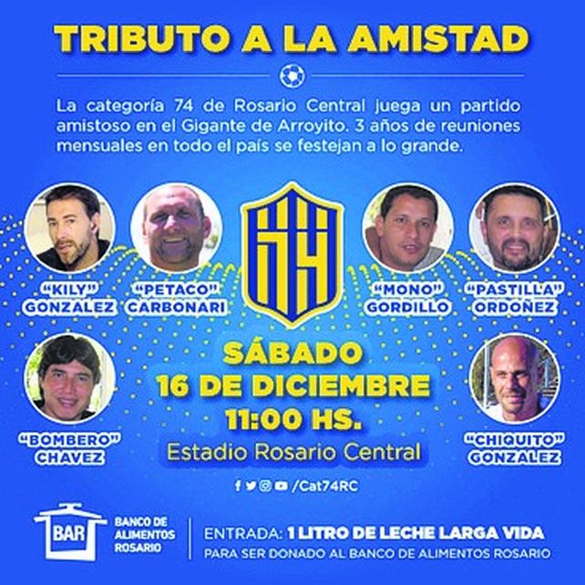 La 74 y un tributo a la amistad