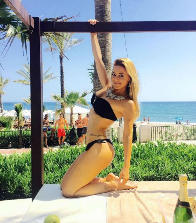 Eva Anderson en Marbella.
