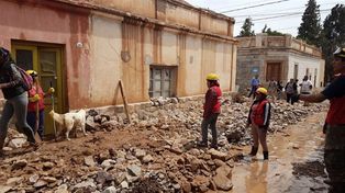 Alud de barro, piedras y agua provocó grandes destrozos en Tilcara