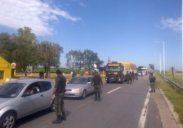 Los operativos de tránsito a cargo de Gendarmería en la zona de Frank.