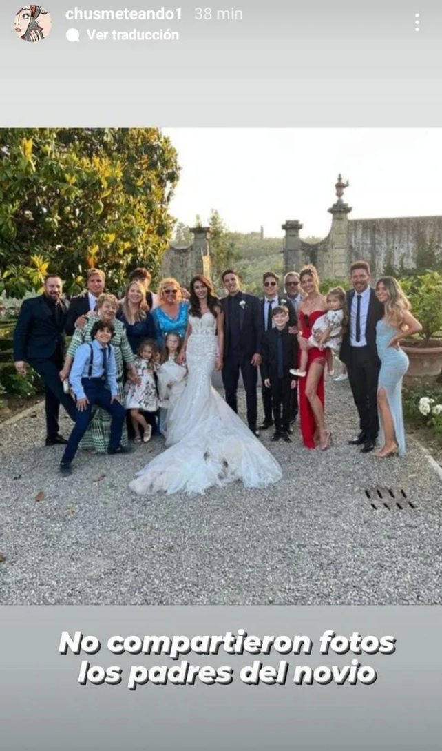 Diego Simeone le impuso a su ex esposa una rara condición en la boda de su hijo Gio