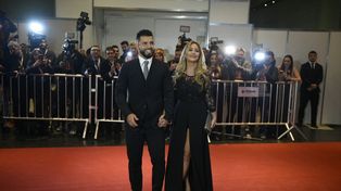 Sergio Agüero y la Princesita Karina. 