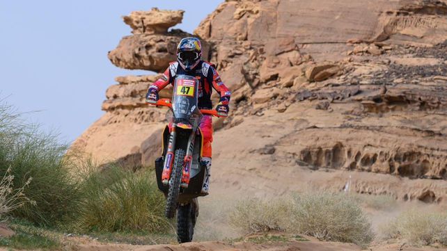 Kevin Benavides es el número uno pero sigue usando la 47. Con la KTM está a la expectativa.