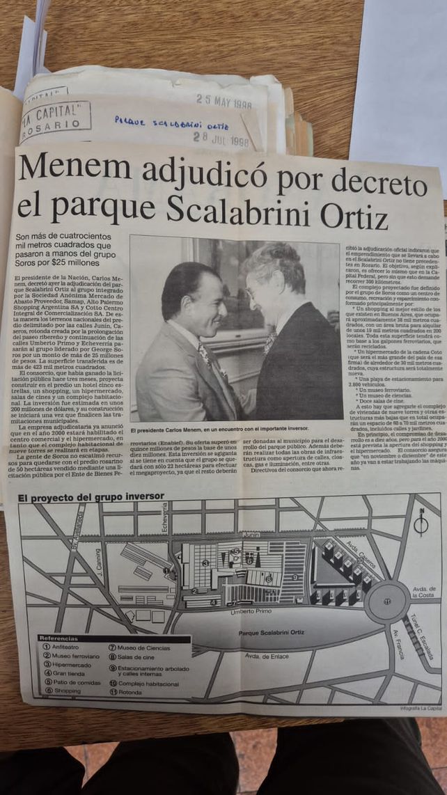 El momento de la adjudicación del parque